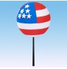 Coolballs USA American Flag Antenna Topper (2 Sided) / Cool Dashboard Buddy 